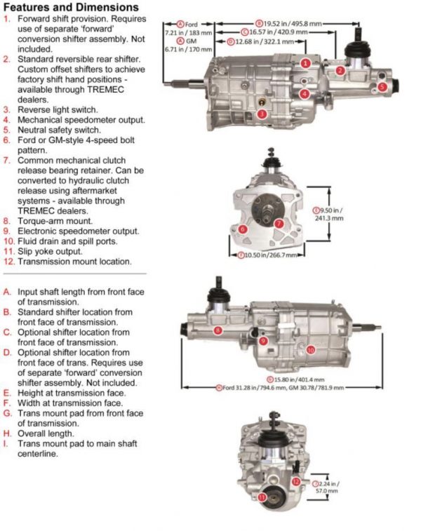 TKX 5-Speed Transmission - 26-Spline 2.87/.68OD Ford - Image 8