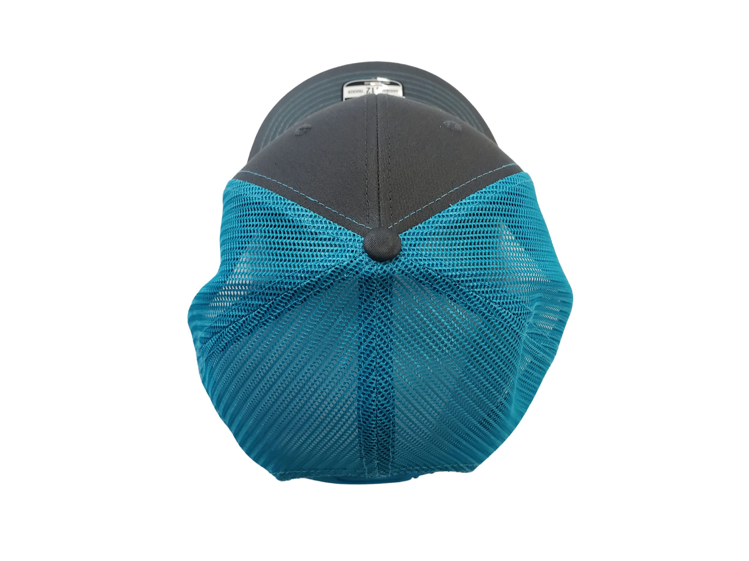 HMS Richardson Trucker Hat - Charcoal/Neon Blue - Image 2