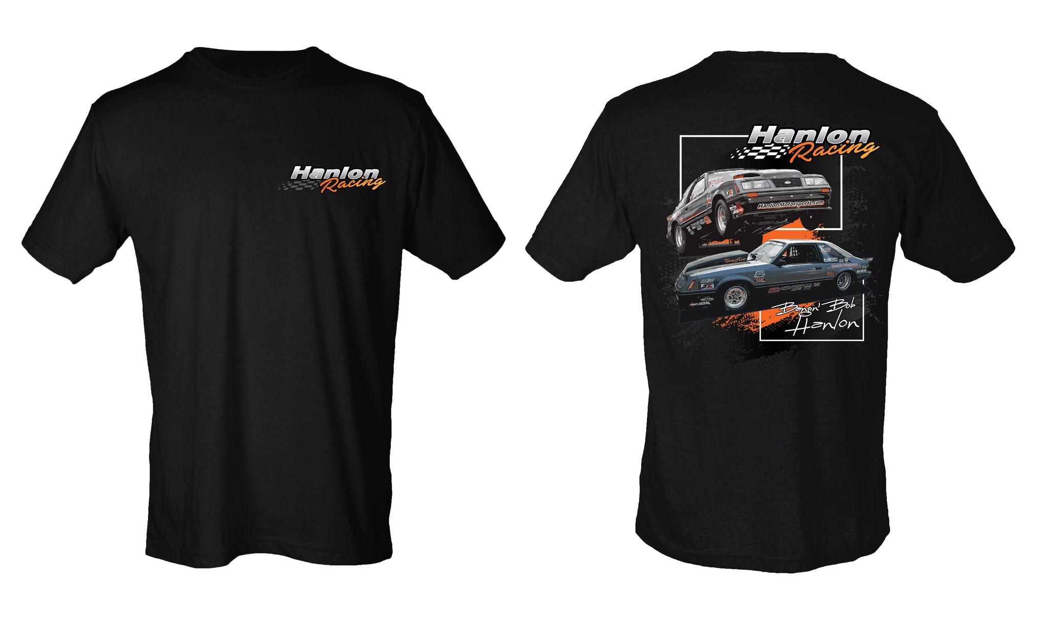 Hanlon Racing T-Shirt - Bangin' Bob Hanlon - Image 3